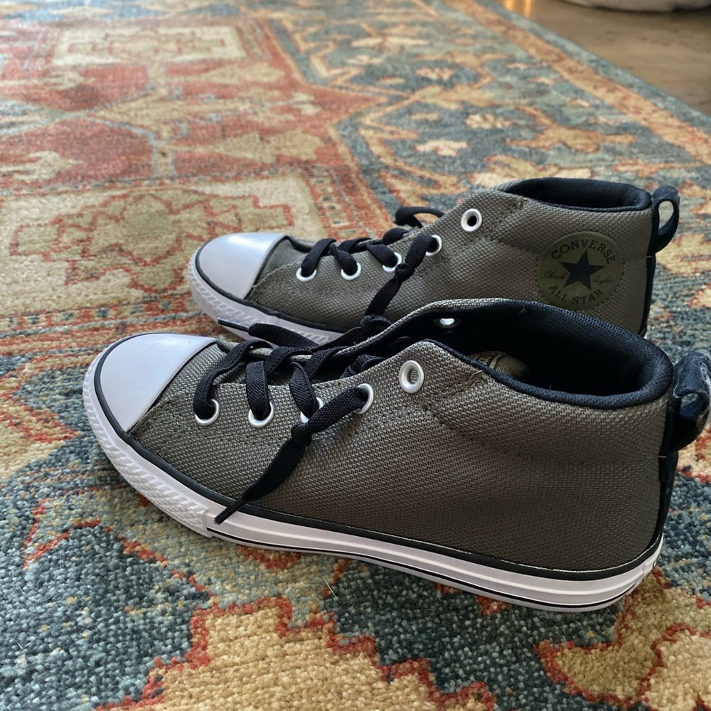 Green Converse All Stars